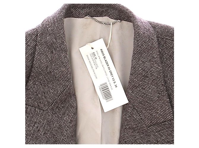 Blazer Magda Butrym in lana grigia Grigio - vista 5