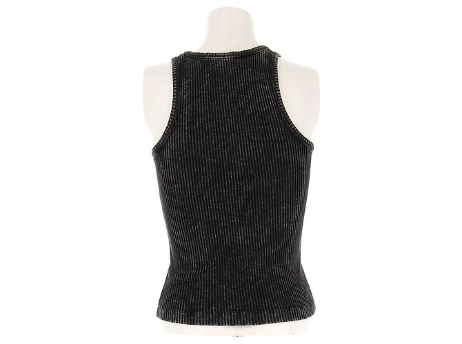 Ganni Camiseta gris desgastada - vista 2
