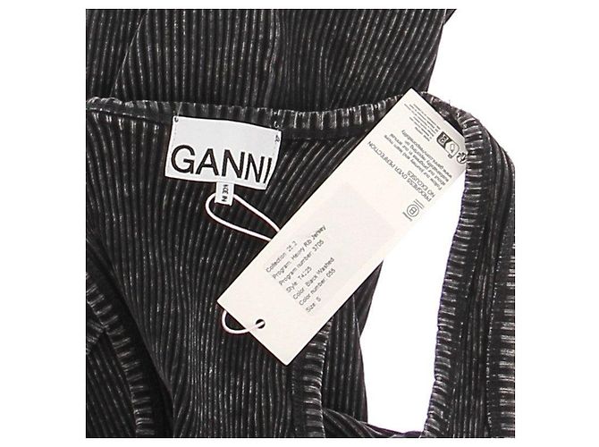Ganni Camiseta gris desgastada - vista 5