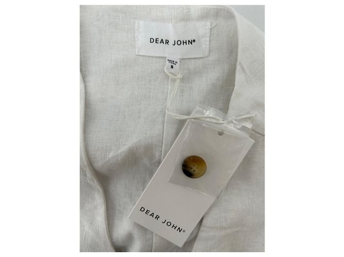 Autre Marque Chaleco sin mangas beige de lino - vista 6