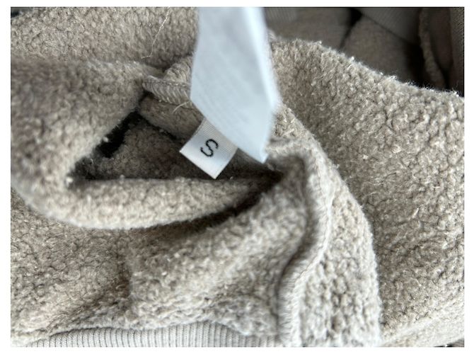 Autre Marque Beige kurz geschnittene Weste mit Reißverschluss - Ansicht 7