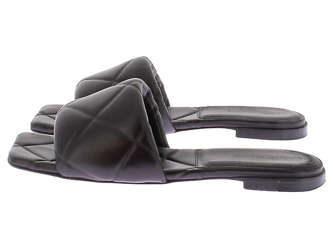 Sandali Bottega Veneta in pelle trapuntata nera Nero - vista 3