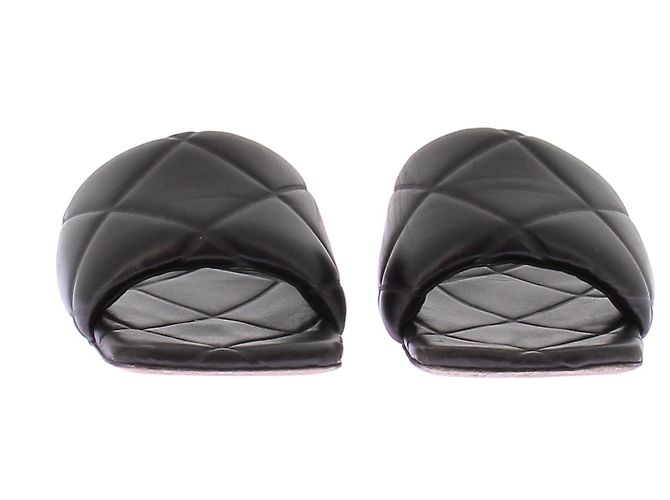 Sandali Bottega Veneta in pelle trapuntata nera Nero - vista 4