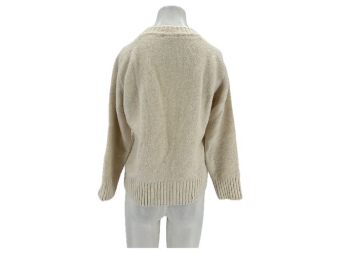 Soeur Wollmischpullover in Creme Größe 38 Beige - Ansicht 2