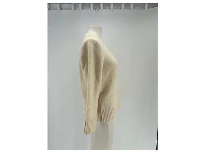 Soeur Wollmischpullover in Creme Größe 38 Beige - Ansicht 3