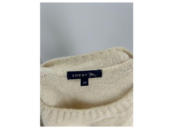 Soeur Wollmischpullover in Creme Größe 38 Beige - Ansicht 7