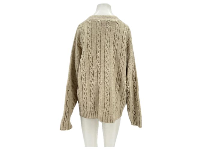 Autre Marque Cardigan intrecciato beige - vista 2