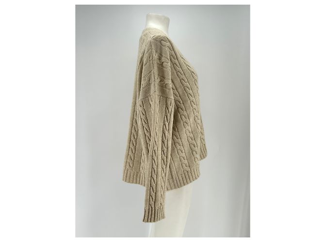 Autre Marque Cardigan intrecciato beige - vista 3