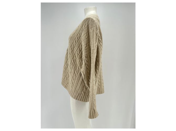 Autre Marque Cardigan intrecciato beige - vista 4