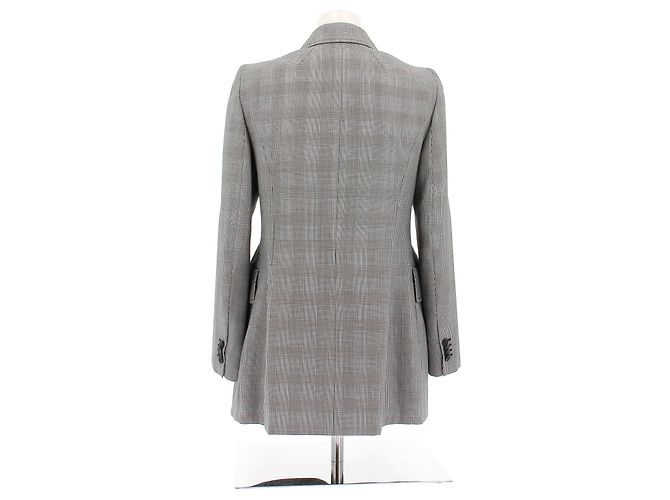 Balenciaga Hourglass Wollblazer schwarz weiß - Ansicht 2