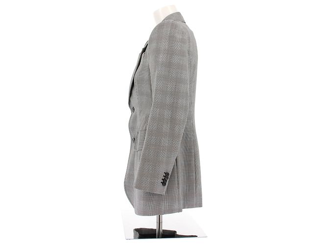 Balenciaga Hourglass Wollblazer schwarz weiß - Ansicht 3