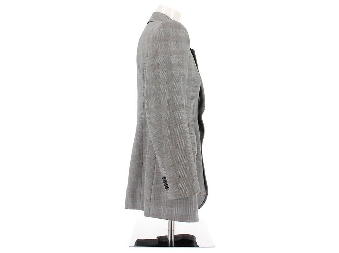 Balenciaga Hourglass Wollblazer schwarz weiß - Ansicht 4