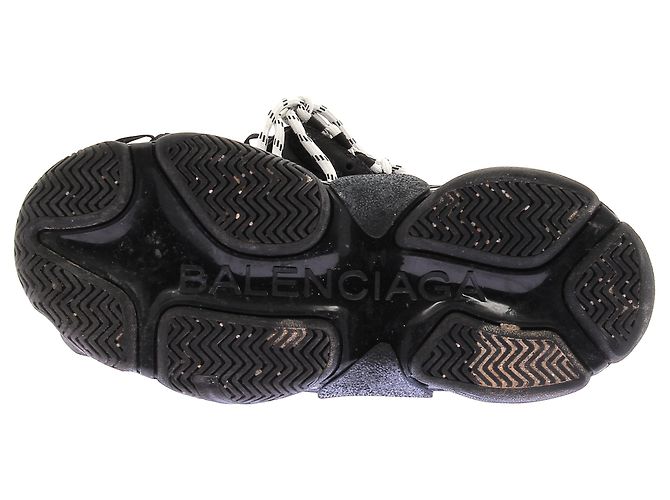Balenciaga Sneaker nere "Triple S" Nero - vista 7