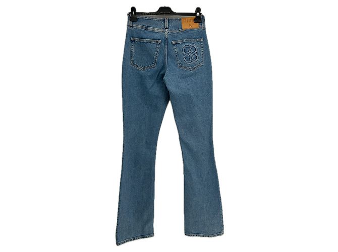 Jeans bootcut azul stretch Filippa K años 90 - vista 2