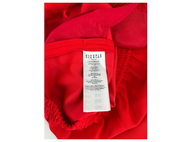 Pantalones rojos Claudie Pierlot con rayas blancas Roja - vista 4
