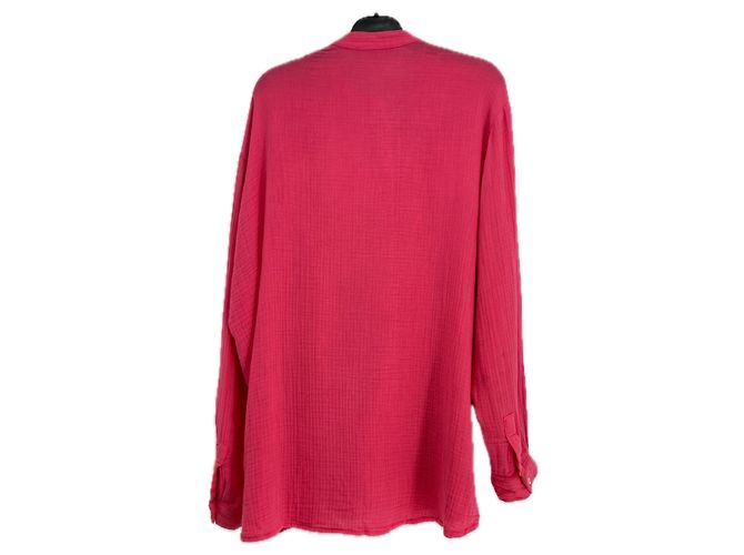 Autre Marque Blusa ANIM rosa fucsia de algodón - vista 2
