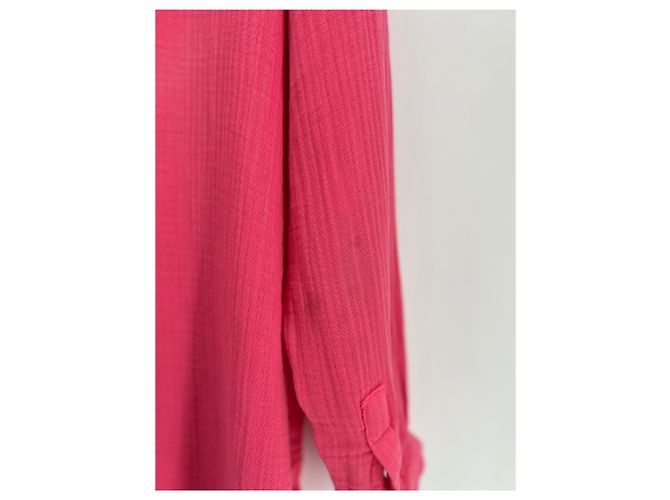 Autre Marque Blusa ANIM rosa fucsia de algodón - vista 4