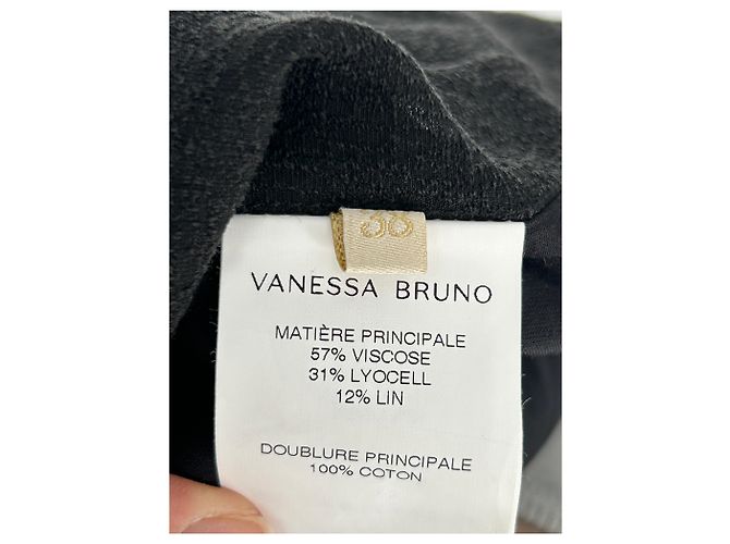 Falda negra de viscosa Vanessa Bruno Negro - vista 6