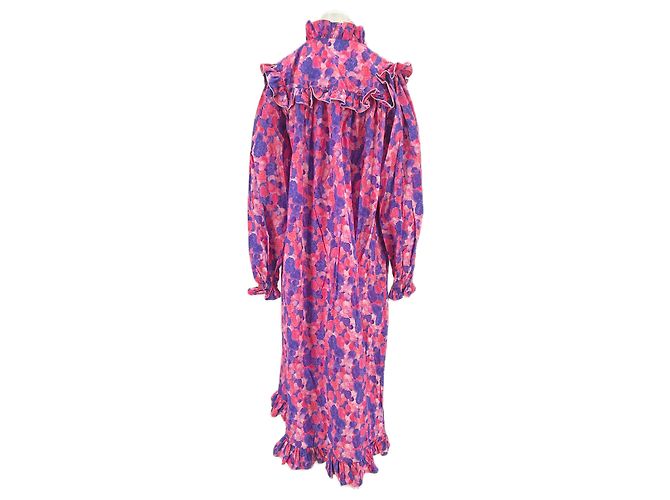 Autre Marque Abito HELMSTEDT Stampato Maniche Lunghe Rosa Viola Cotone Porpora - vista 2