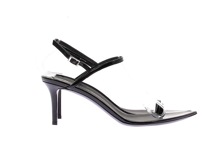 Giuseppe Zanotti Sandali in pelle verniciata nera Nero - vista 2