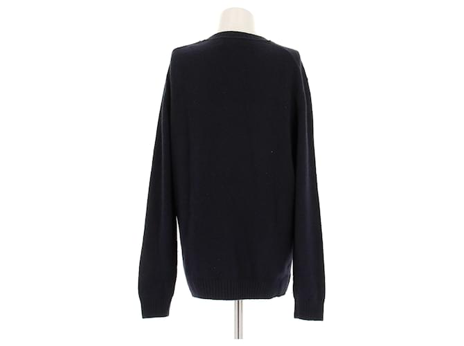 Autre Marque Pullover aus marineblauem Kaschmir - Ansicht 2