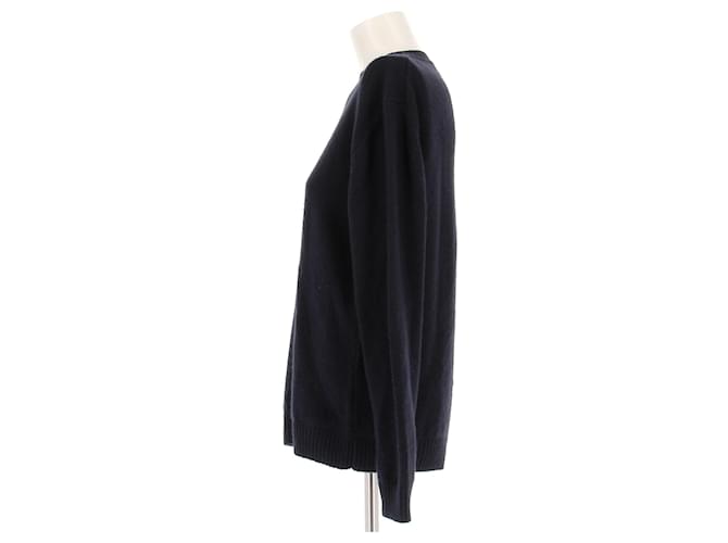 Autre Marque Pullover aus marineblauem Kaschmir - Ansicht 4