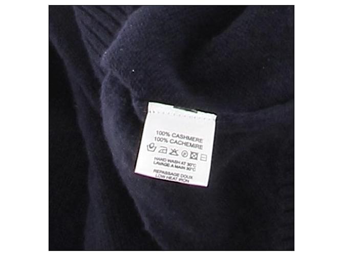 Autre Marque Pullover aus marineblauem Kaschmir - Ansicht 6