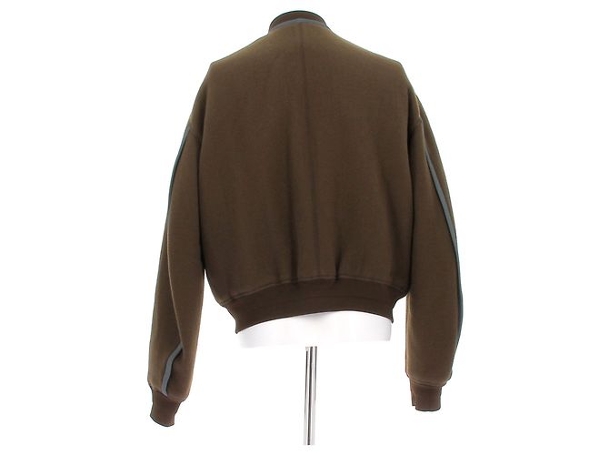 Dior Brown Wool Bomber Jacket - view 2