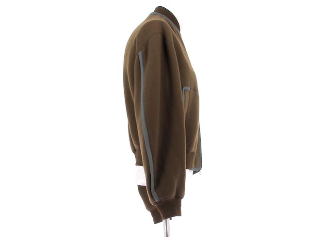 Dior Brown Wool Bomber Jacket - view 3