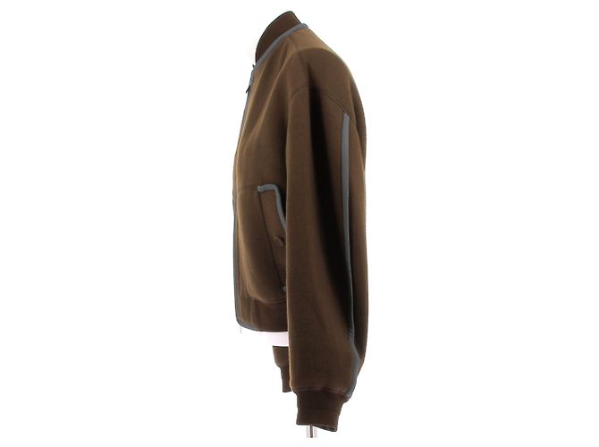 Dior Brown Wool Bomber Jacket - view 4