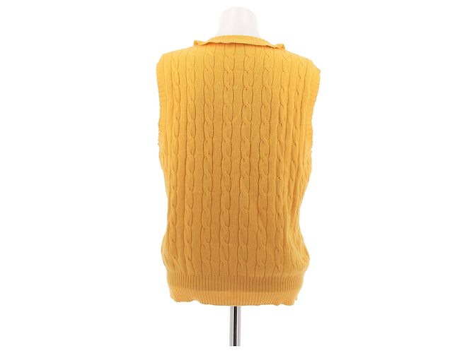 Top sin mangas de cachemira amarillo Miu Miu - vista 2