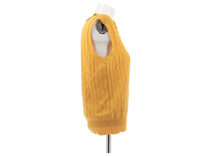 Top sin mangas de cachemira amarillo Miu Miu - vista 3