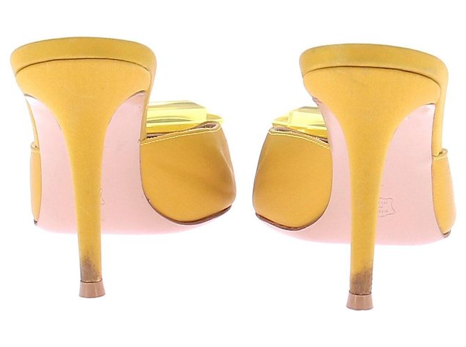 Gianvito Rossi Absatzmules "Jaipur" Gelb - Ansicht 5