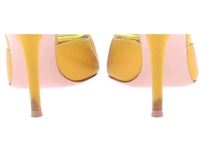 Gianvito Rossi Absatzmules "Jaipur" Gelb - Ansicht 8