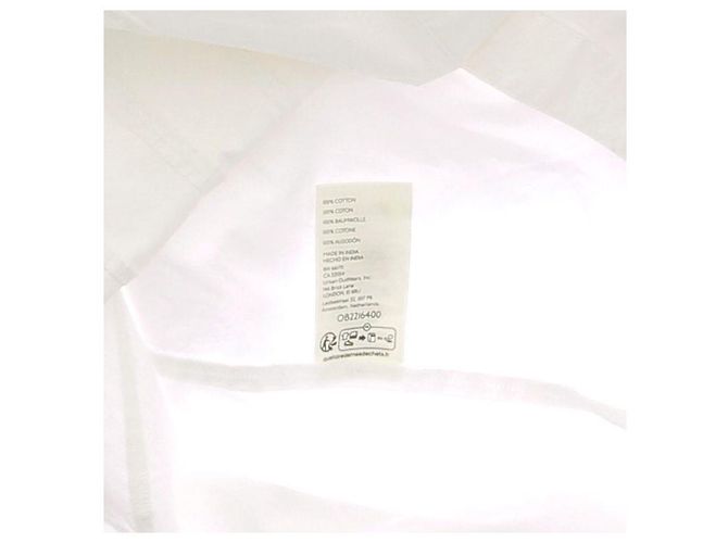 Camisa blanca de algodón con mangas abullonadas Free People Blanco - vista 6