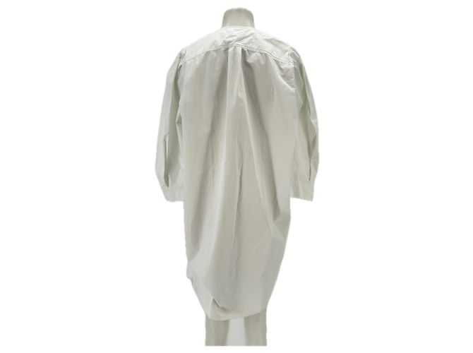 Isabel Marant Vestido blanco con mangas abullonadas - vista 2