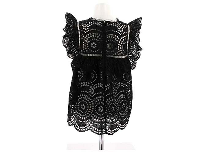 Zimmermann Schwarze Spitzenbluse - Ansicht 2