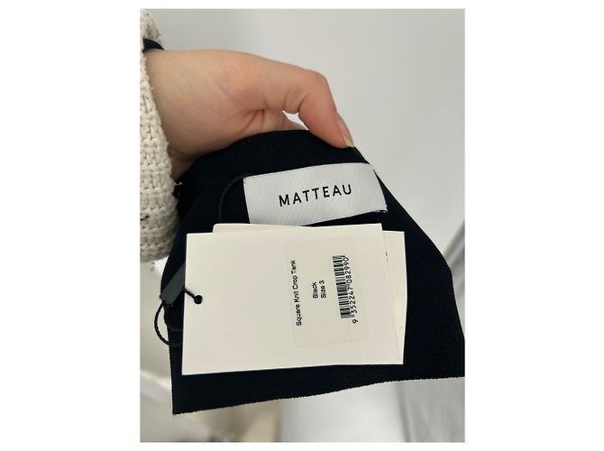 Autre Marque Top corto nero MATTEAU - vista 5