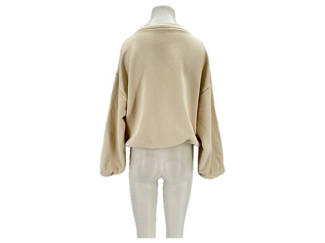 Autre Marque Felpa BASERANGE ecru in cotone L Beige - vista 2