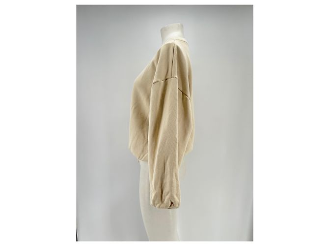 Autre Marque Felpa BASERANGE ecru in cotone L Beige - vista 4