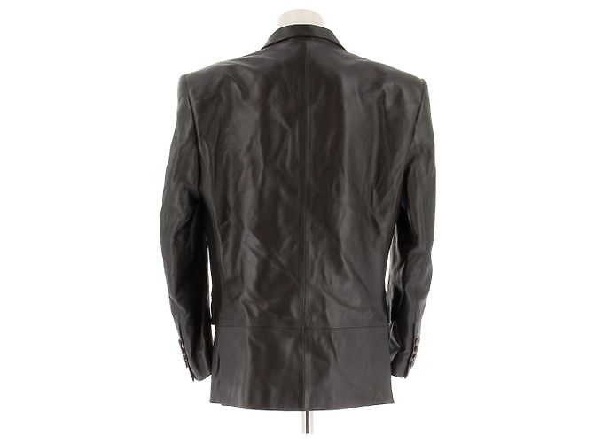 Magda Butrym Lederblazer Schwarz - Ansicht 2