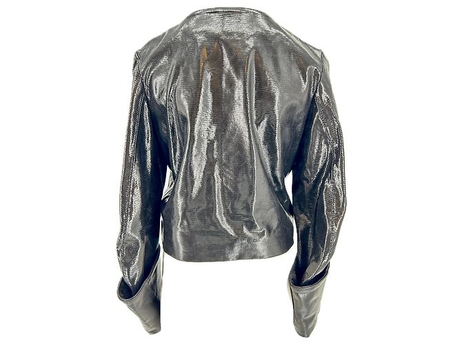 Autre Marque Lederjacke "Gabrielle" Schwarz - Ansicht 2