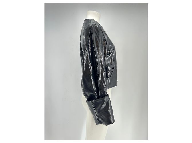 Autre Marque Lederjacke "Gabrielle" Schwarz - Ansicht 3