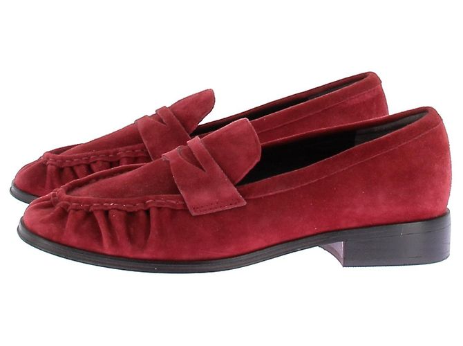 J.Crew Slipper aus rotem Wildleder mit Raffung Größe 7 - Ansicht 3