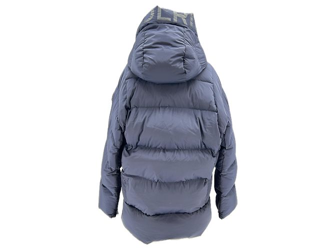Jaqueta acolchoada com capuz Woolrich azul marinho - vista 2