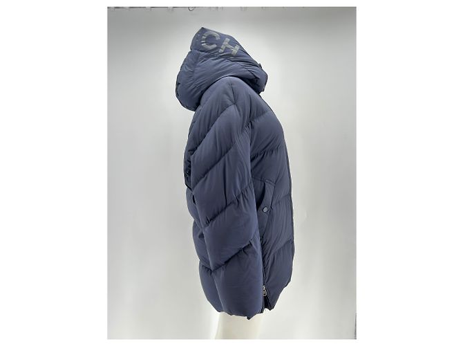Jaqueta acolchoada com capuz Woolrich azul marinho - vista 3