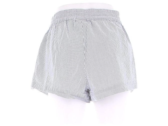 Autre Marque Short KITH à rayures bleu et blanc en coton - vue 2