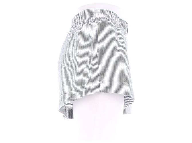 Autre Marque Short KITH à rayures bleu et blanc en coton - vue 3