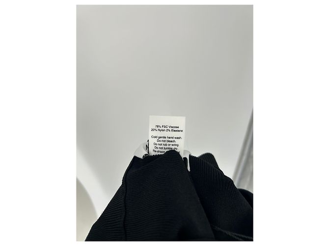 Autre Marque Pantaloncini neri MATTEAU in viscosa Nero - vista 4