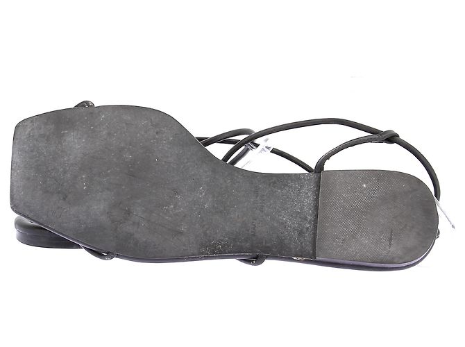 Autre Marque Sandali NELSON MADE in pelle nera con cinturino alla caviglia Nero - vista 7